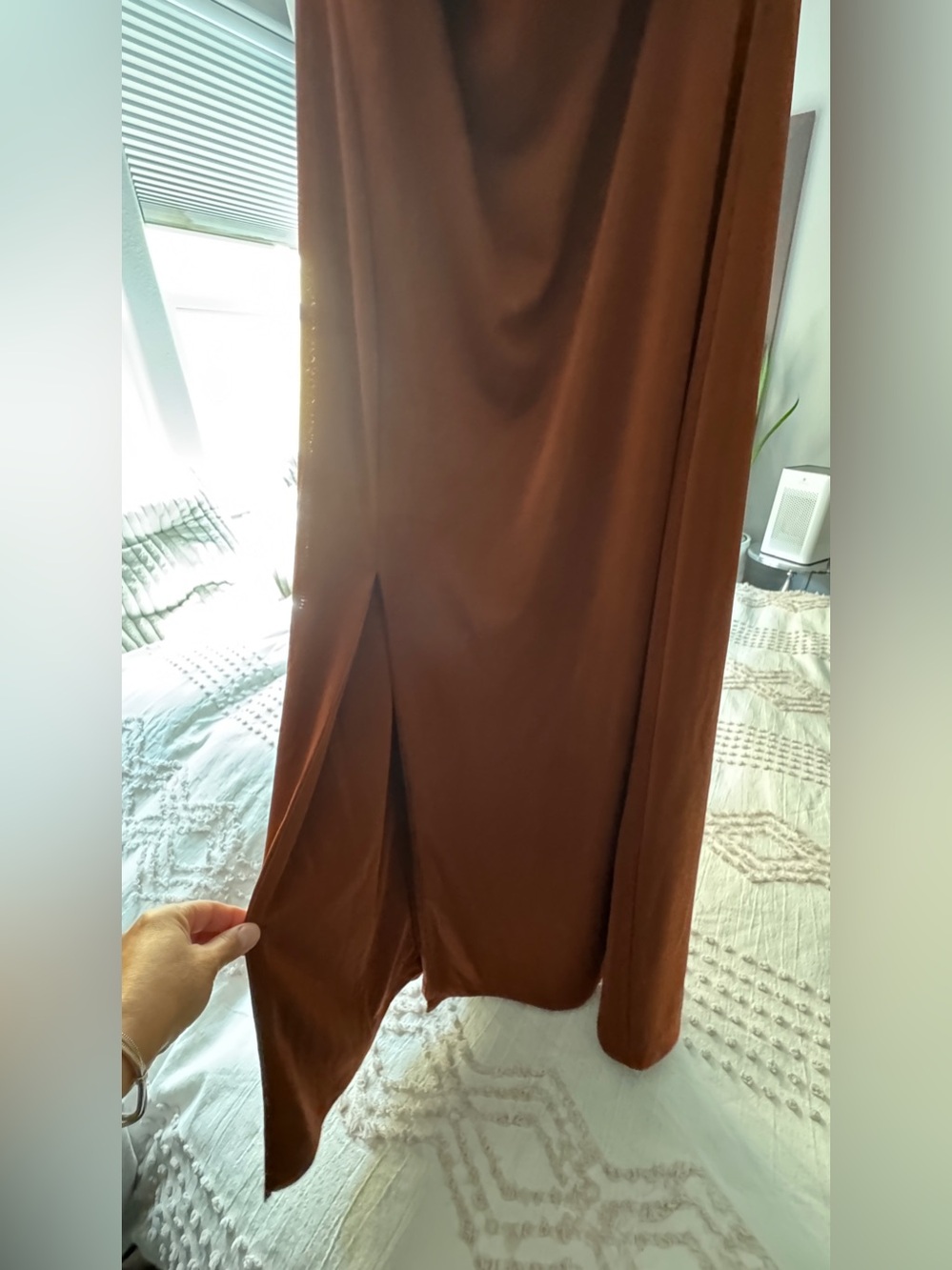 Jason Wu Rust Maxi Dress with Front Slit